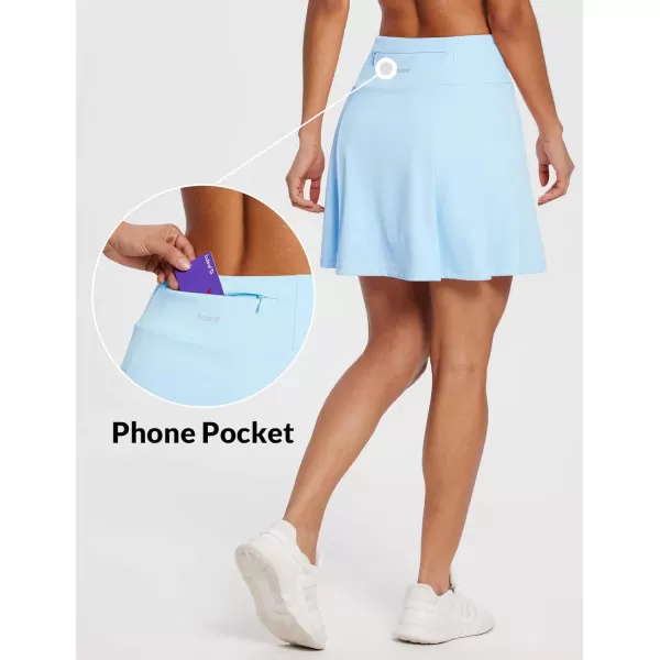 BALEAF Womens 16 Tennis Skirts High Waisted Golf Skorts Skirts with Shorts amp 3 Pockets Athletic Pickleball WorkoutBlue