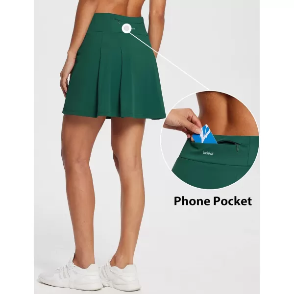 BALEAF Womens 16 Tennis Skirts High Waisted Golf Skorts Skirts with Shorts amp 3 Pockets Athletic Pickleball WorkoutGreen