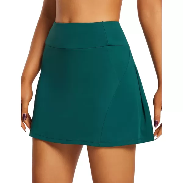 BALEAF Womens 16 Tennis Skirts High Waisted Golf Skorts Skirts with Shorts amp 3 Pockets Athletic Pickleball WorkoutGreen