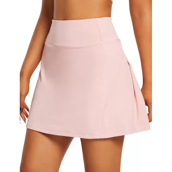 BALEAF Womens 16 Tennis Skirts High Waisted Golf Skorts Skirts with Shorts amp 3 Pockets Athletic Pickleball WorkoutPink