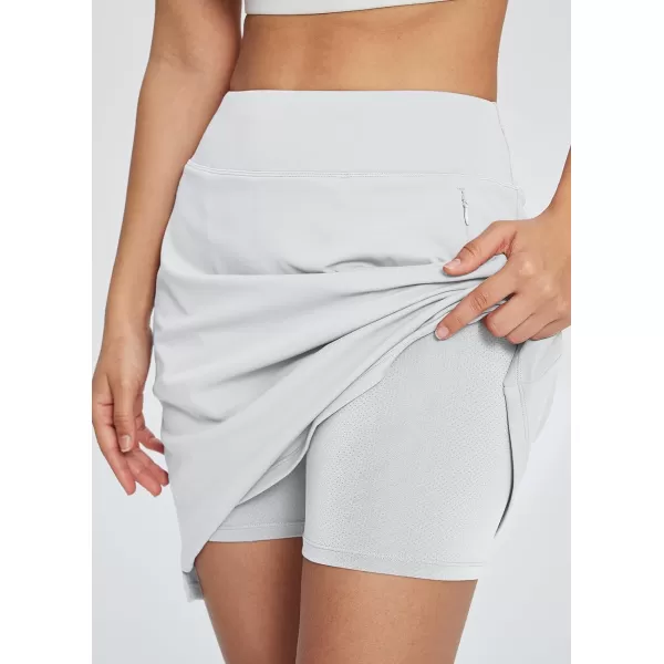 BALEAF Womens 18 Golf Skorts Skirts Knee Length Athletic Tennis Skort Modest Long Casual with Pockets SoftWhite