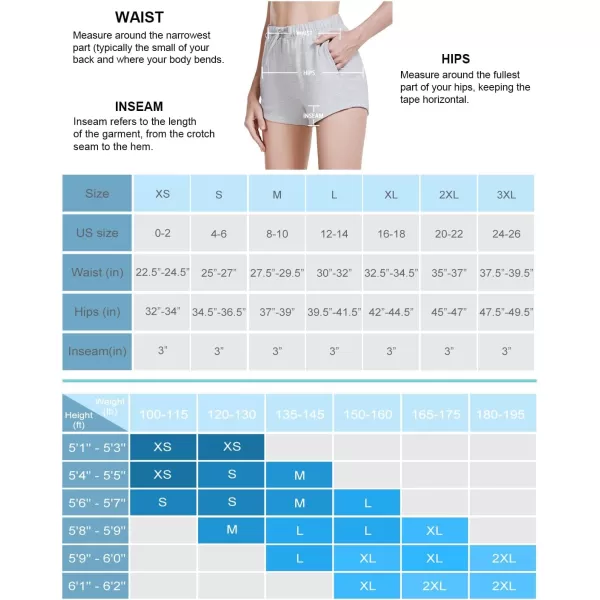 BALEAF Womens 25 High Waisted Comfy Soft Lounge Casual Walking Shorts Yoga Workout Pocketed ShortsAlight Gray