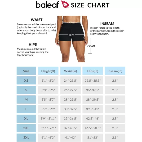 BALEAF Womens 25 Workout Shorts MidRise Athletic Compresion Stretch Fitness Volleyball ShortsBlack