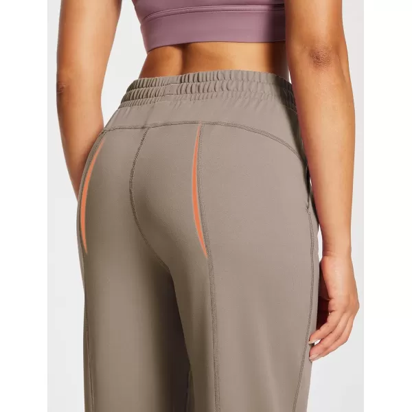 BALEAF Womens 2830 Straight Leg Sweatpants Wide Leg Athletic Lounge Pants Pockets Stretch Soft Workout28brown
