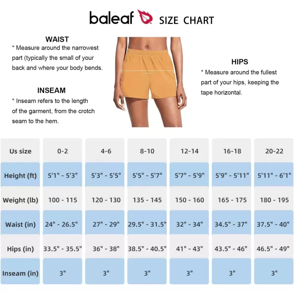 BALEAF Womens 3 Running Athletic Shorts Quick Dry Gym Workout Shorts with PocketsDesert Mist