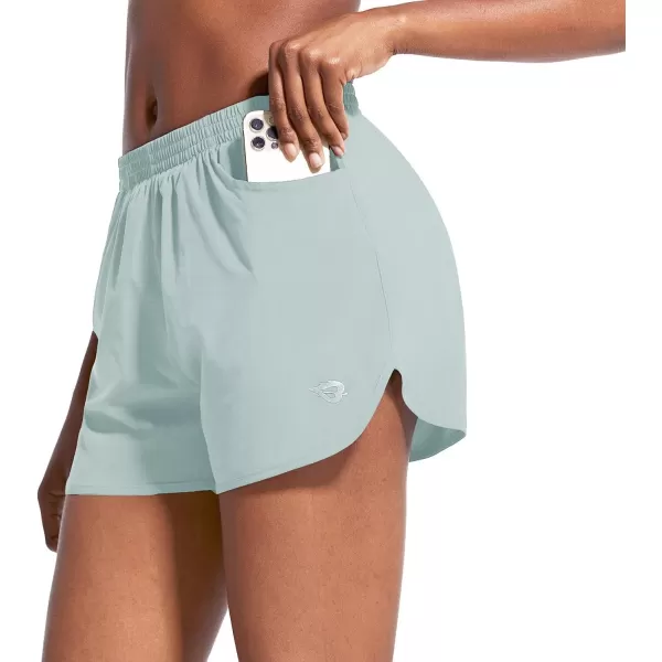 BALEAF Womens 3 Running Athletic Shorts Quick Dry Gym Workout Shorts with PocketsPastel Blue