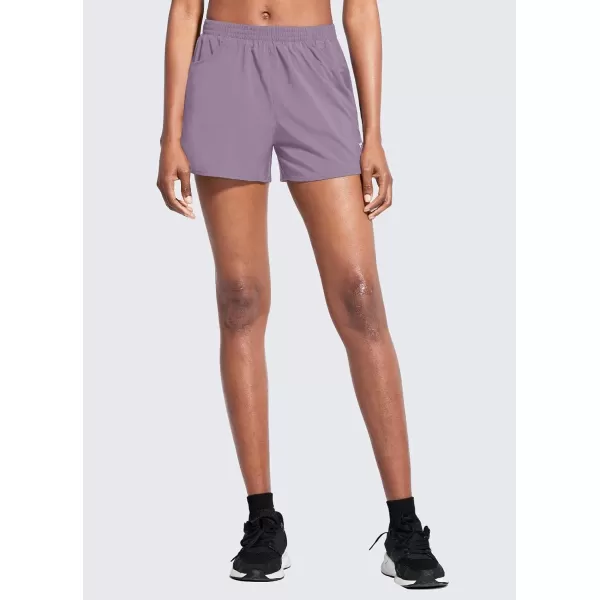 BALEAF Womens 3 Running Athletic Shorts Quick Dry Lightweight Gym Workout Shorts with PocketsCardamom Purple