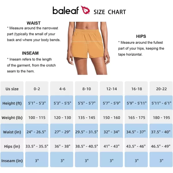 BALEAF Womens 3 Running Athletic Shorts Quick Dry Lightweight Gym Workout Shorts with PocketsDesert Mist