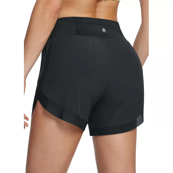 BALEAF Womens 3 Worktout Shorts High Waisted Athletic Running Shorts with Liner Workout Sports Lightweight Quick DryCblack