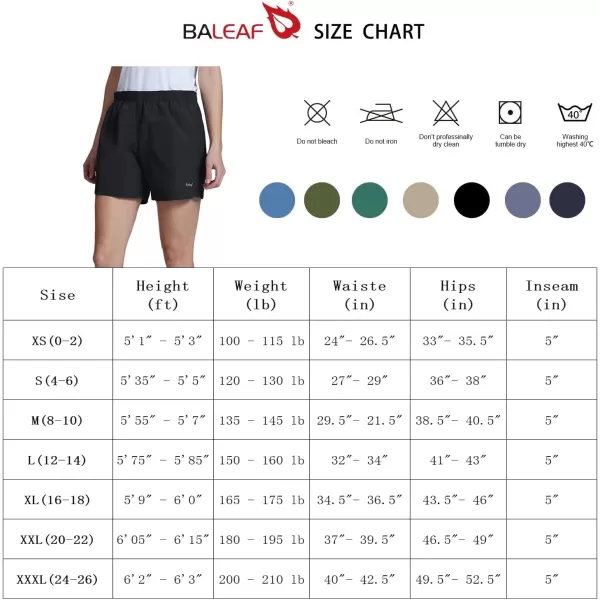 BALEAF Womens 5 Quick Dry Hiking Shorts Stretch with Zipper Pockets Lightweight UPF 50 for Running Climbing GolfLight Green