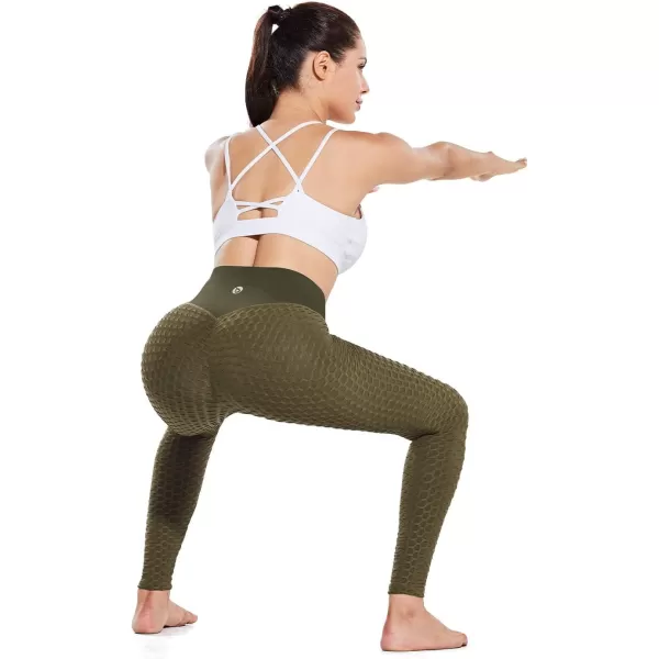 BALEAF Womens 78 High Waist Buttery Soft Yoga Leggings with Deep Pockets Brushed Stretch Squat Proof Workout PantsCdark Green