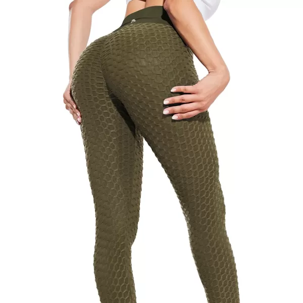 BALEAF Womens 78 High Waist Buttery Soft Yoga Leggings with Deep Pockets Brushed Stretch Squat Proof Workout PantsCdark Green