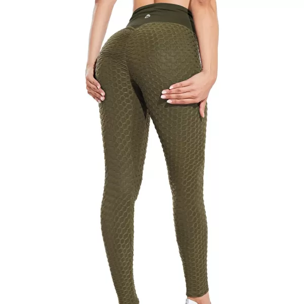 BALEAF Womens 78 High Waist Buttery Soft Yoga Leggings with Deep Pockets Brushed Stretch Squat Proof Workout PantsCdark Green