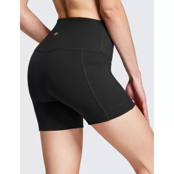 BALEAF Womens 8 7 5 Biker Shorts High Waist Workout Yoga Running Volleyball Spandex Shorts with Pockets5 inches Blackupgraded Fabric