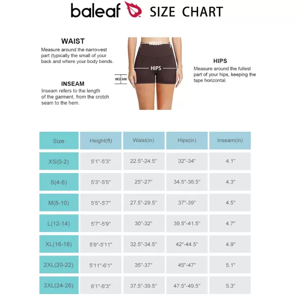 BALEAF Womens 8 7 5 Biker Shorts High Waist Workout Yoga Running Volleyball Spandex Shorts with Pockets5 inches Brown