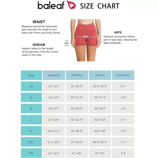 BALEAF Womens 8 7 5 Biker Shorts High Waist Workout Yoga Running Volleyball Spandex Shorts with Pockets5 inches Coral