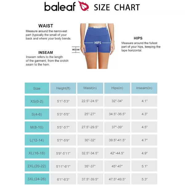 BALEAF Womens 8 7 5 Biker Shorts High Waist Workout Yoga Running Volleyball Spandex Shorts with Pockets5 inches Earth Blue