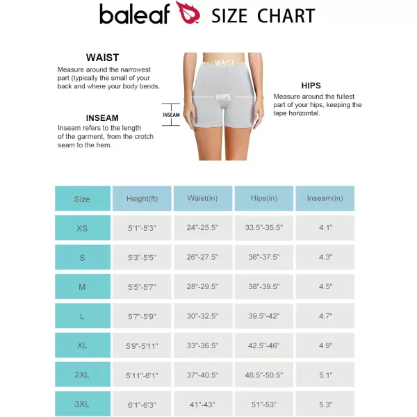 BALEAF Womens 8 7 5 Biker Shorts High Waist Workout Yoga Running Volleyball Spandex Shorts with Pockets5 inches Light Grey