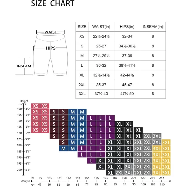 BALEAF Womens 8 7 5 Biker Shorts High Waist Workout Yoga Running Volleyball Spandex Shorts with Pockets8 inches Lapis Blue