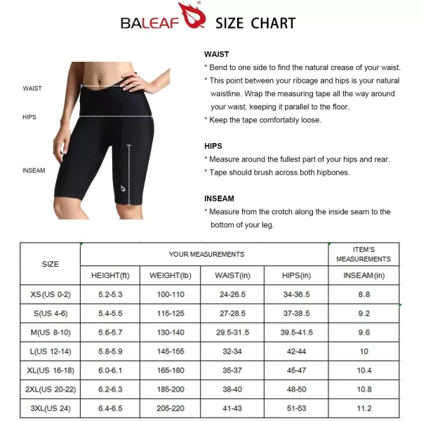 BALEAF Womens Bike Shorts Padded Cycling Bicycle Biking Spin Biker Shorts Padding Pocket UPF5003blackno Pocket