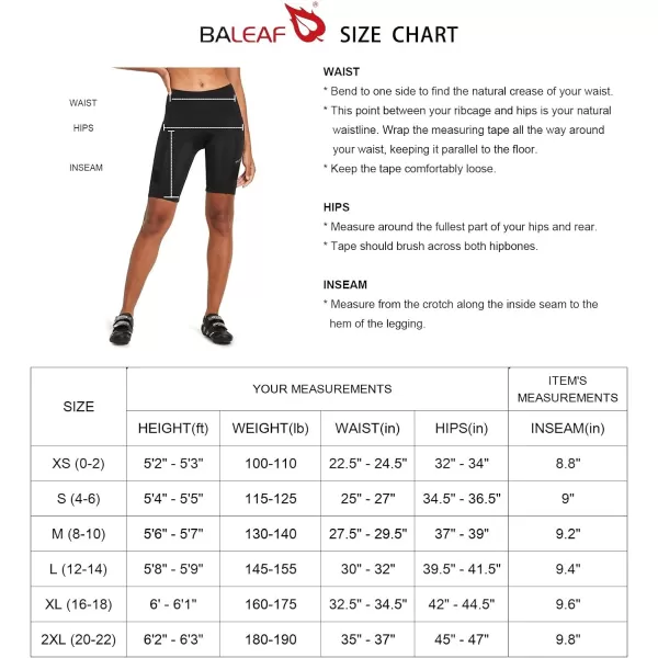 BALEAF Womens Bike Shorts Padded Cycling Bicycle Biking Spin Biker Shorts Padding Pocket UPF50Grey Pocket Mesh