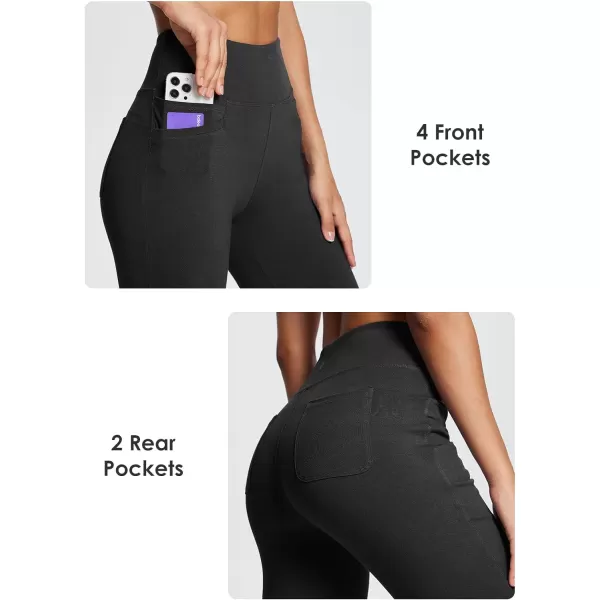 BALEAF Womens Cotton Yoga Pants 6 Pockets Comfy Bootcut Flare Leggings Stretch Casual Lounge Travel PantsBALEAF Womens Cotton Yoga Pants 6 Pockets Comfy Bootcut Flare Leggings Stretch Casual Lounge Travel Pants