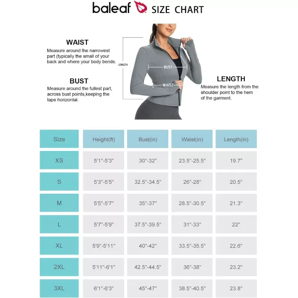 BALEAF Womens Cropped Workout Jacket Long Sleeve Athletic Running Yoga Lightweight Zip Up Jackets with Thumb HolesDark Grey