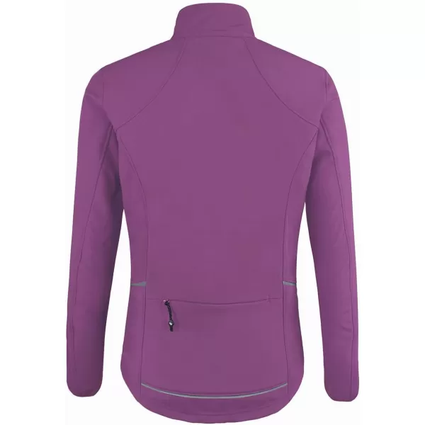 BALEAF Womens Cycling Jacket Windproof Thermal Winter Running Cold Weather Gear Waterproof Softshell Warm01purple