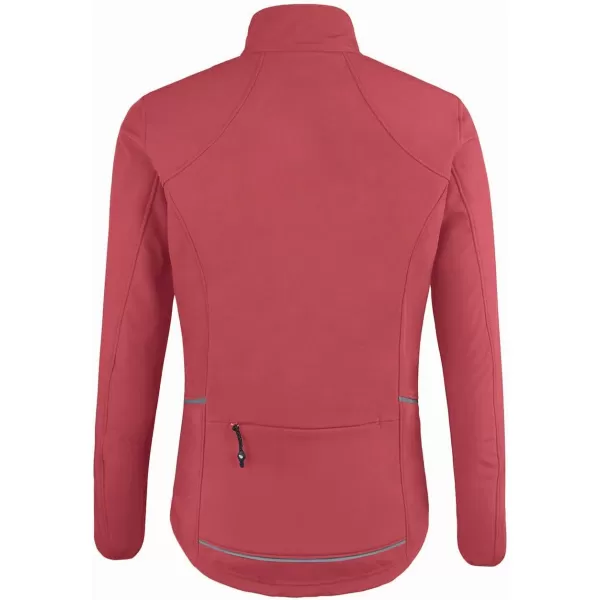 BALEAF Womens Cycling Jacket Windproof Thermal Winter Running Cold Weather Gear Waterproof Softshell Warm01red