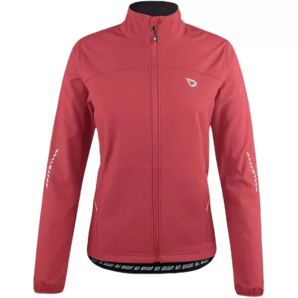 BALEAF Womens Cycling Jacket Windproof Thermal Winter Running Cold Weather Gear Waterproof Softshell Warm01red