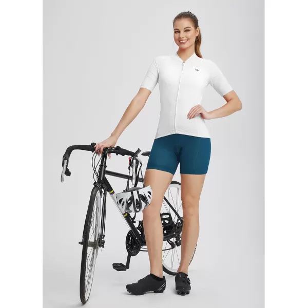 BALEAF Womens Cycling Underwear 4D Padded Bike Shorts Padding Mesh Antislip Leg Grips Quick Dry Spin Liner ShortsDark Blue