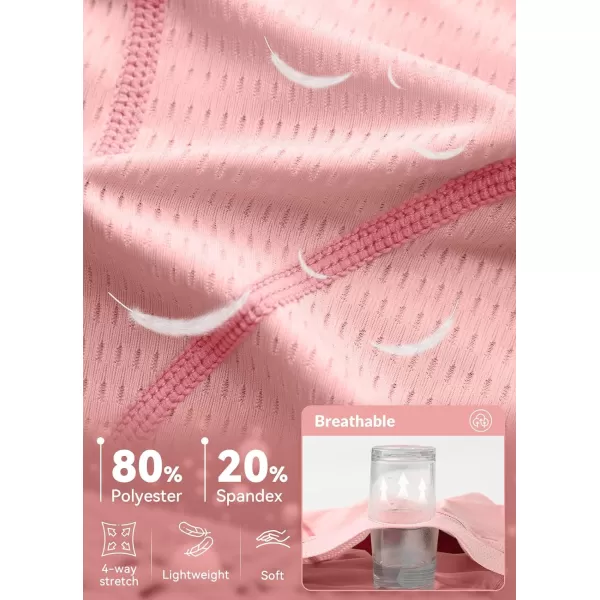 BALEAF Womens Cycling Underwear 4D Padded Bike Shorts Padding Mesh Antislip Leg Grips Quick Dry Spin Liner ShortsPink