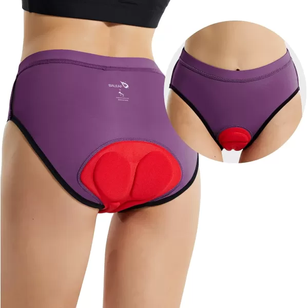 BALEAF Womens Cycling Underwear Padded Bike Shorts Padding Spin Biker Briefs Biking Gear01purple