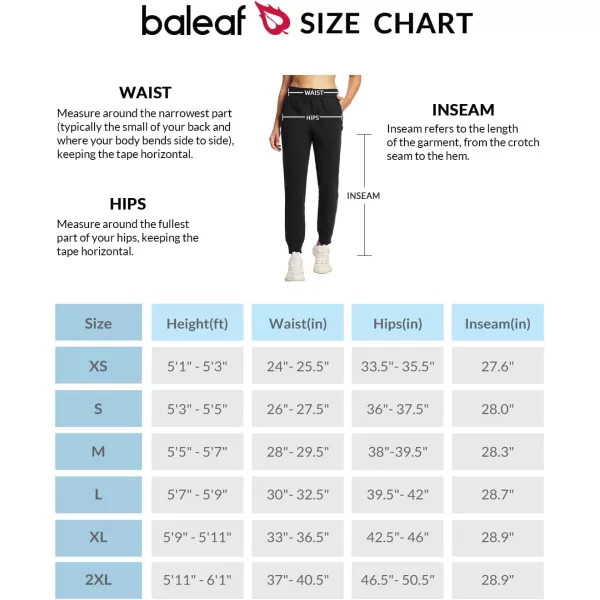 BALEAF Womens Fleece Pants Winter Thermal Sweatpants Warm Polar Fleece Joggers Sweat Pants for Outdoor Hiking RunningBlack