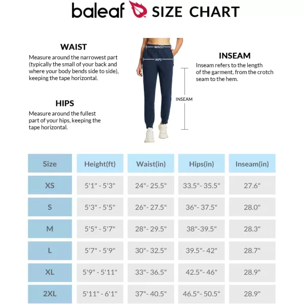 BALEAF Womens Fleece Pants Winter Thermal Sweatpants Warm Polar Fleece Joggers Sweat Pants for Outdoor Hiking RunningNavy Blue