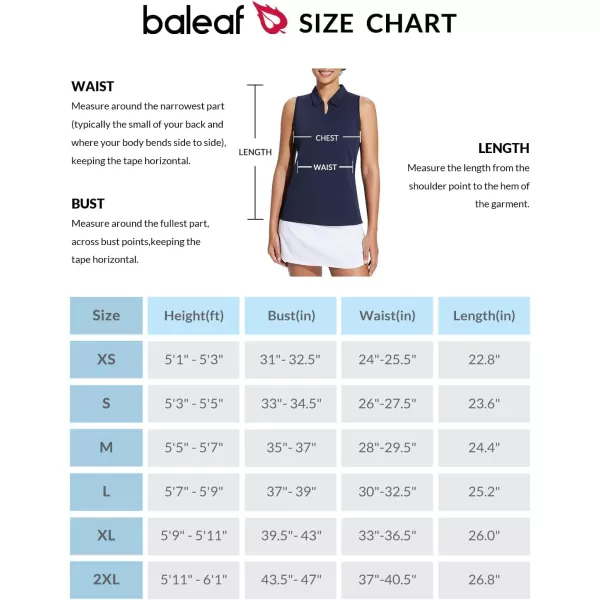 BALEAF Womens Golf Shirts Sleeveless Tennis Tank Tops Polo Collar UPF 50 Quick DryBlack