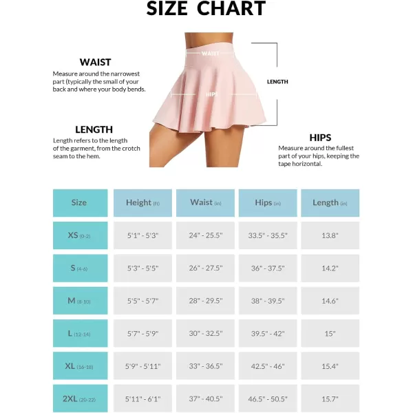 BALEAF Womens High Waisted Tennis Skirts Tummy Control Pleated Golf Skorts Skirts for Women with Shorts PocketsPink