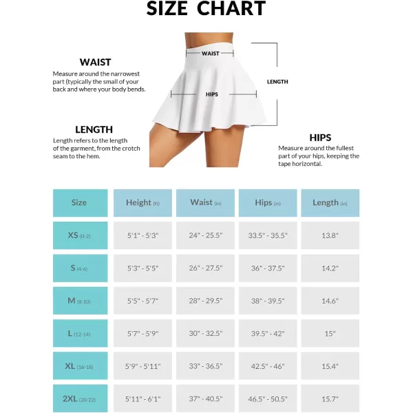 BALEAF Womens High Waisted Tennis Skirts Tummy Control Pleated Golf Skorts Skirts for Women with Shorts PocketsWhite