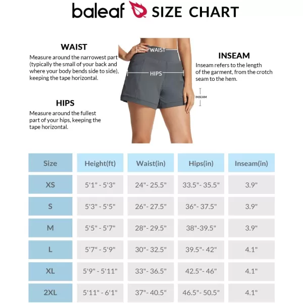 BALEAF Womens Hiking Athletic Shorts Quick Dry A Line High Waisted Casual Yoga Active Workout Running Shorts with PocketsGrey