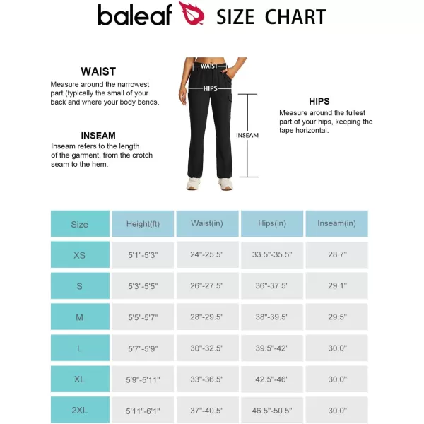 BALEAF Womens Hiking Pants Boot Cut Quick Dry Pants Water Resistant Lightweight UPF 50 OutdoorBlack