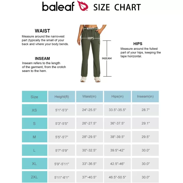 BALEAF Womens Hiking Pants Boot Cut Quick Dry Pants Water Resistant Lightweight UPF 50 OutdoorDark Army