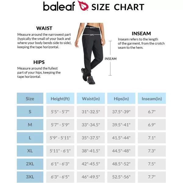 BALEAF Womens Hiking Pants High Waisted Water Resistant Joggers with Zipper Pockets Lightweight Quick Dry OutdoorNavy