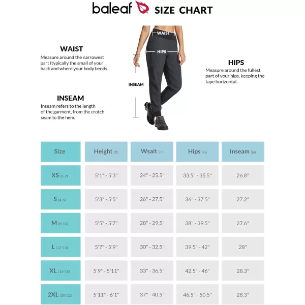 BALEAF Womens Hiking Pants High Waisted Water Resistant Joggers with Zipper Pockets Lightweight Quick Dry OutdoorNavy