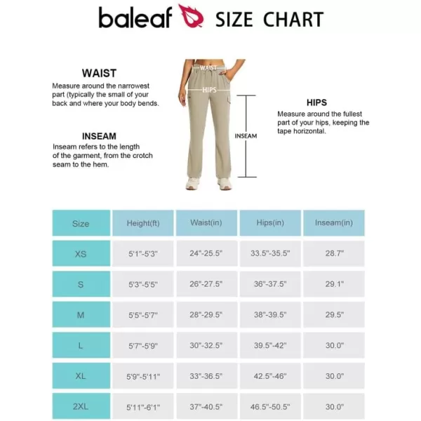 BALEAF Womens Hiking Pants Quick Dry Lightweight Water Resistant Elastic Waist Cargo Pants for All SeasonsKhaki