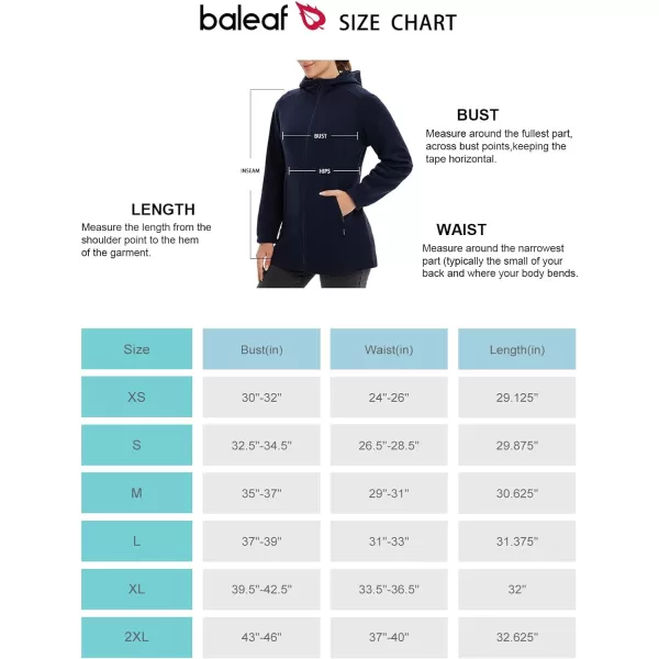 BALEAF Womens Long Fleece Jacket Full Zip Polar Fleece Hoodie Soft Lightweight Winter CoatNavy Blue