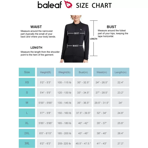 BALEAF Womens Long Sleeve Cycling Jersey Bike Shirts Sun Protection Running Jacket UPF 50 PocketsBlack