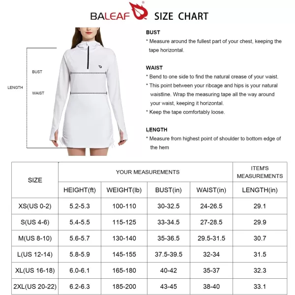 BALEAF Womens Long Sleeve HalfZip Sun Protection Rashguard Side Adjustable Swim ShirtBALEAF Womens Long Sleeve HalfZip Sun Protection Rashguard Side Adjustable Swim Shirt