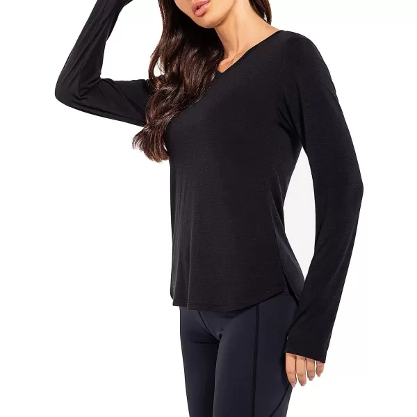 BALEAF Womens Long Sleeve Quick Dry Shirts Tunic Tops for Leggings VNeck Casual Blouses Shirts for Hiking WorkBALEAF Womens Long Sleeve Quick Dry Shirts Tunic Tops for Leggings VNeck Casual Blouses Shirts for Hiking Work