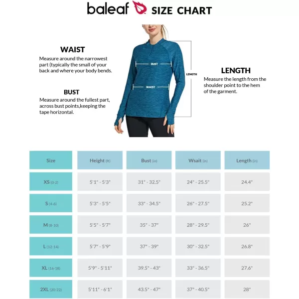 BALEAF Womens Long Sleeve Running Shirts Quick Dry Lightweight Pullover Workout Tops Athletic TShirts Moisture WickingBlue