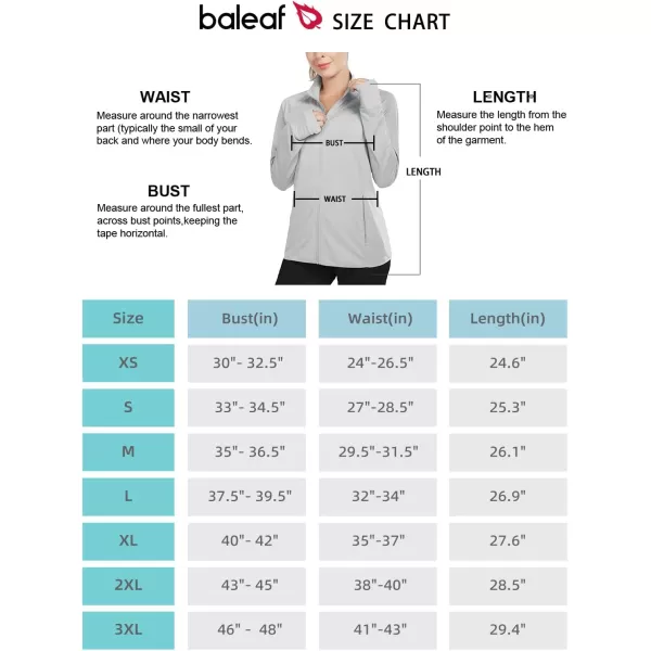 BALEAF Womens Long Sleeve Running Shirts UPF 50 Sun Protection Full Zip Athletic Jackets Lightweight Zipper PocketsGray